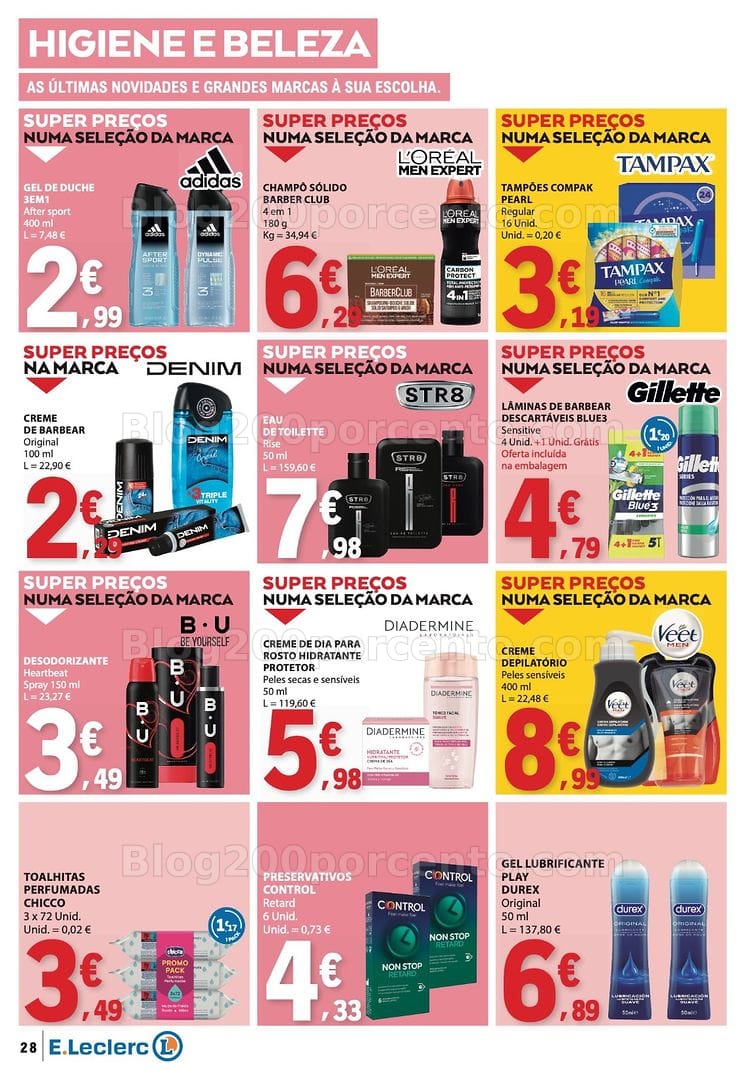 Antevisão Folheto E-LECLERC Promoções de 16 a 22 julho